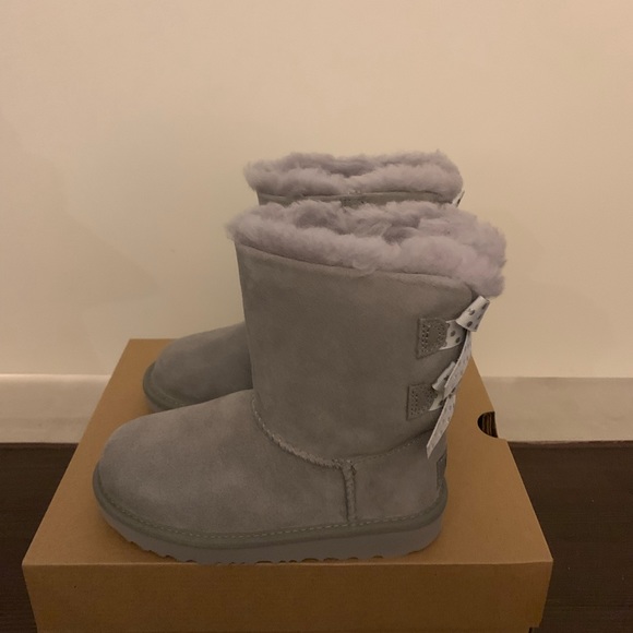 NIB UGG Toddler Bailey Bow Polka Dora Boots - Picture 3 of 5